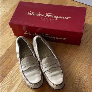 Salvatore Ferragamo Barocco Tan Loafer
